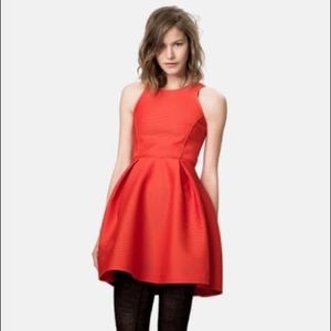 Maje Red Flirty Fit and Flare Dress Sz. 4
